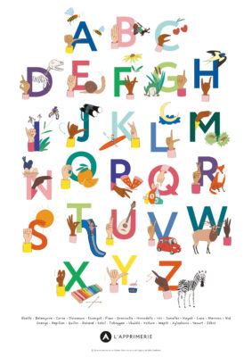 Affiche Des Lettres et des Signes